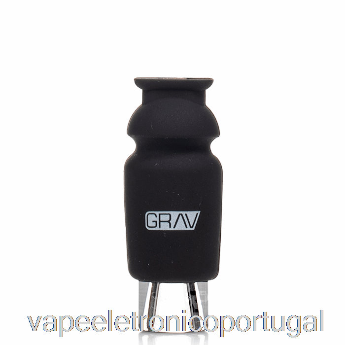 Vape Eletronico Grav Muleta De Vidro Com Tampa De Silicone Preta